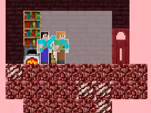 게임 Alex and Steve Nether 온라인