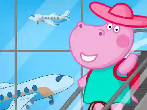 게임 Hippo Family Airport Adventure 온라인