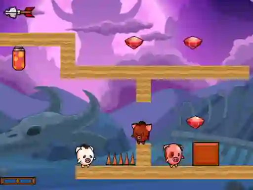 게임 Pig Bros Adventure 온라인