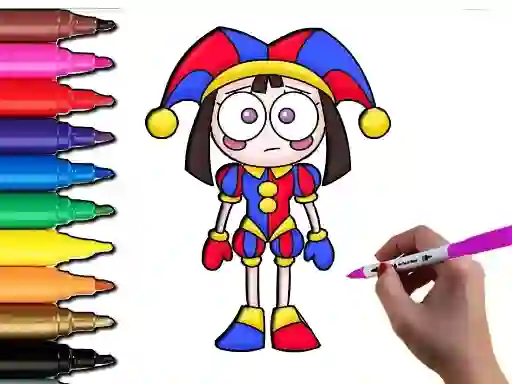 게임 Pomni Coloring Time 온라인