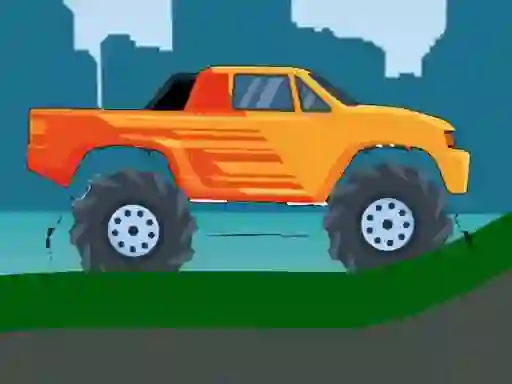 게임 Monster Truck Hill Driving 2D 온라인