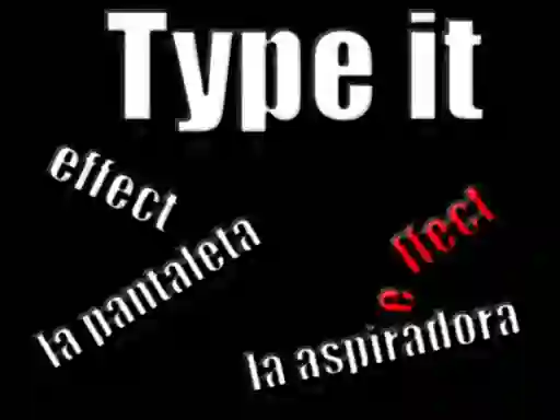 게임 Type it 온라인