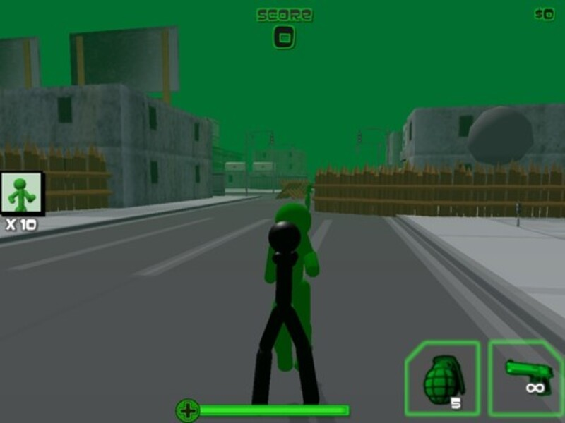 게임 Stickman 좀비 촬영 3D 온라인