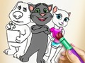게임 키티 색칠하기 책  온라인