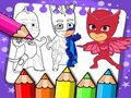 게임 PJ 마스크 색칠 공부  온라인
