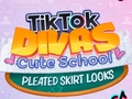 게임 TikTok Divas 귀여운 학교 주름 치마 외모  온라인