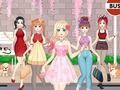 게임 애니메이션 소녀 드레스업 게임 온라인