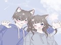 게임 귀여운 아니메 커플  온라인