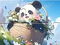 게임 직소 퍼즐: 담요 팬더  온라인