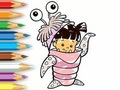게임 색칠하기 책: 괴물 의상 소녀  온라인