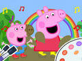 게임 색칠하기 책: Peppa Pig Muddy Funny  온라인
