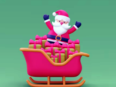 게임 크리스마스 썰매 라이더 3D  온라인