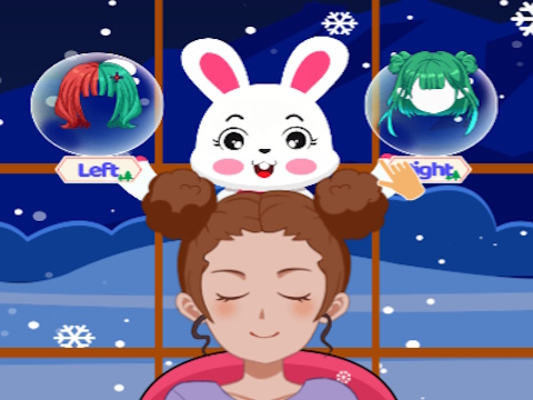 게임 왼쪽 또는 오른쪽 - 크리스마스 Dressup  온라인