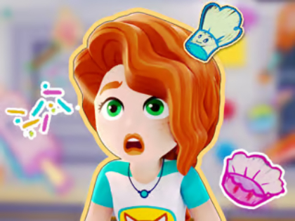 게임 직소 퍼즐: LEGO Friends Kitchen 페이지: Лего кухня с друзьями  온라인
