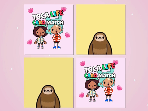 게임 Toca Life 메모리 카드 일치  온라인