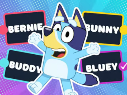 게임 어린이 퀴즈 : Bluey Super Fan 퀴즈  온라인