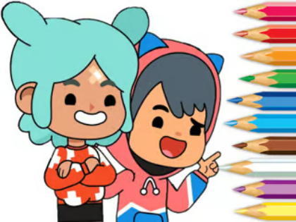 게임 색칠 공부 : Toca Boca Friends  온라인