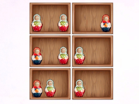 게임 Matryoshka 선반으로 정렬하십시오!  온라인