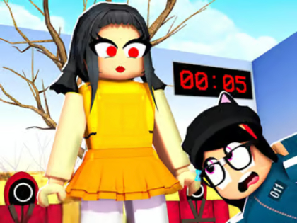 게임 직소 퍼즐 : 오징어 게임 대 Roblox  온라인
