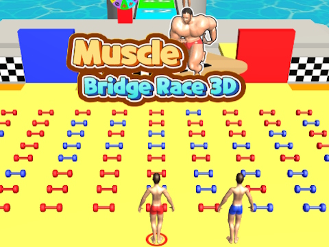 게임 근육 교량 경주 3D  온라인