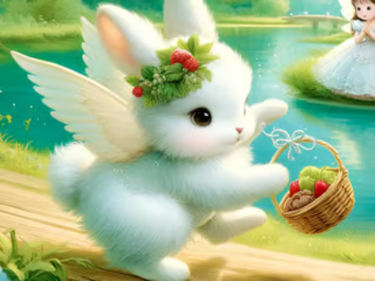 게임 직소 퍼즐 : Angel Bunny  온라인