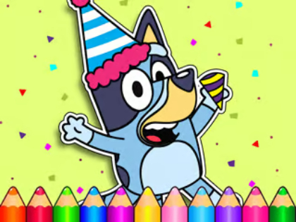 게임 색칠 공부 : Bluey의 생일  온라인