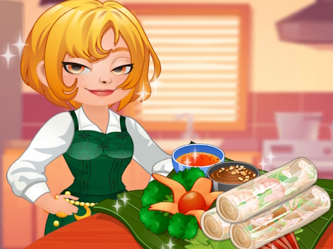 게임 Roxie 's Kitchen : 스프링 롤  온라인