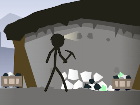 게임 Stickman 마이닝 시뮬레이터  온라인