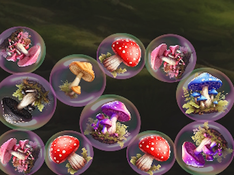 게임 Mergemushrooms : 2048!  온라인