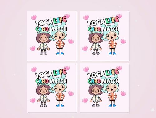 게임 TOCA 라이프 메모리 카드 일치  온라인
