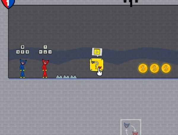 게임 Stickman Huggy Party Duo  온라인