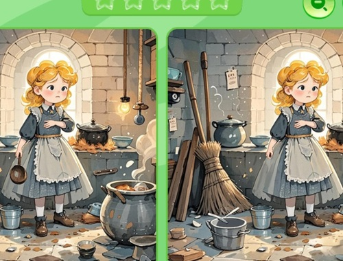게임 차이점을 찾으십시오 : 신데렐라  온라인