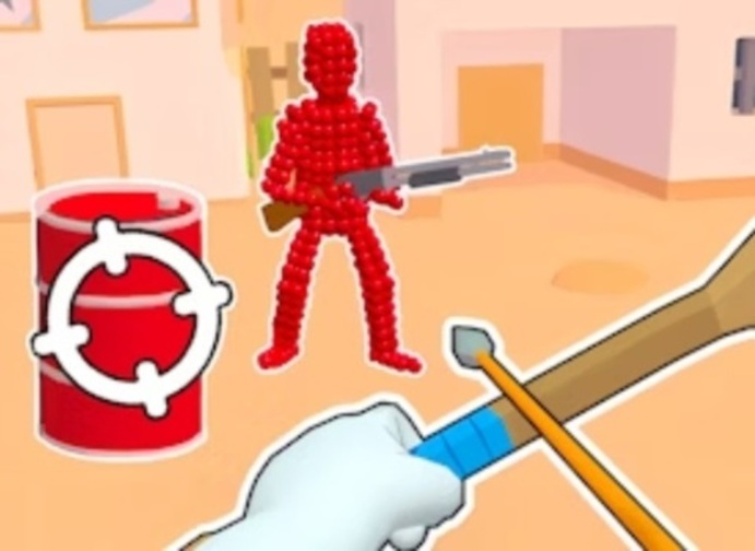 게임 Stickman Archer는 빨간색에서 화살을 쏘았습니다  온라인