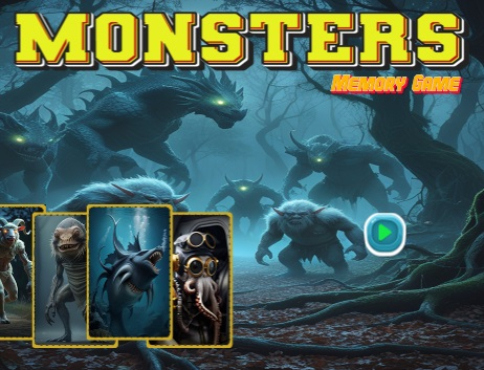 게임 Monsters 메모리 게임  온라인