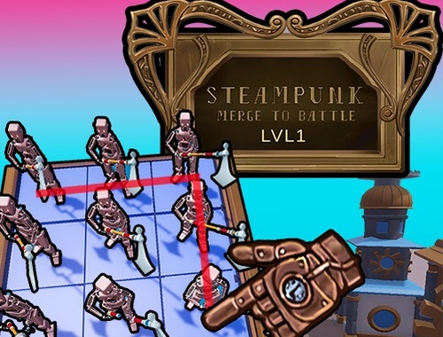 게임 Steampunk가 병합하여 전투를합니다  온라인