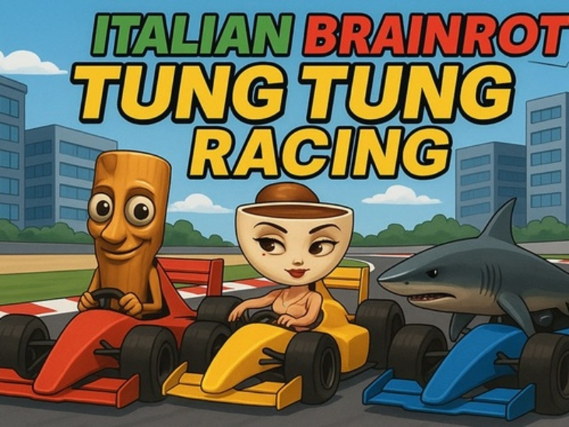 게임 이탈리아의 Brainrot Tung Tung Racing 온라인