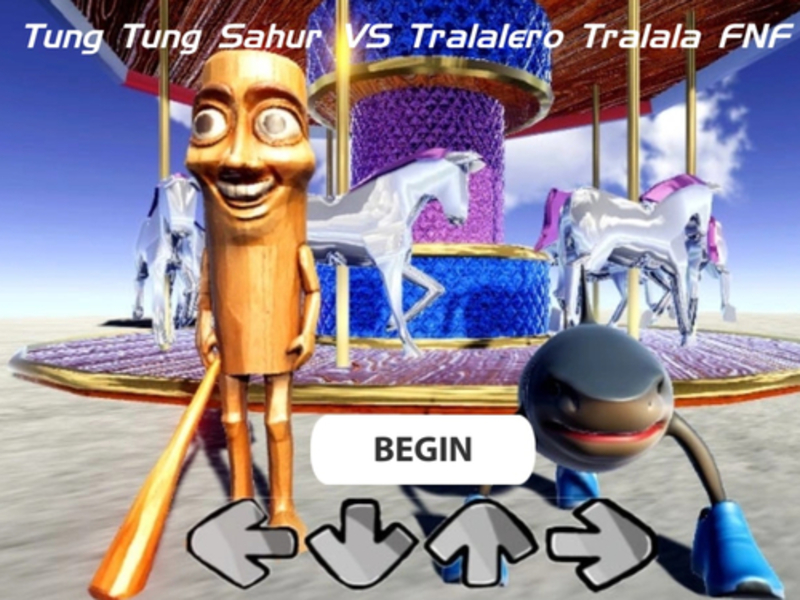 게임 Tung Tung Sahur vs Tralalero Tralala fnf 온라인