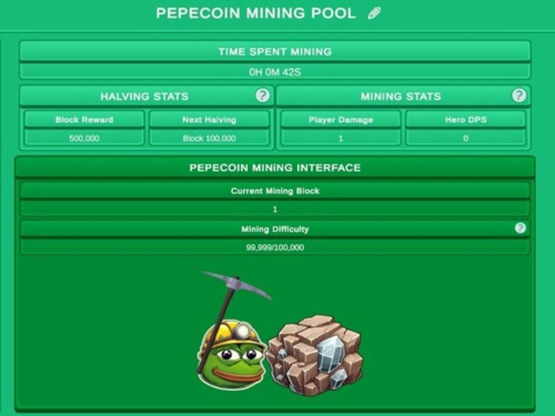게임 Pepecoin Miner 유휴 시뮬레이터 온라인