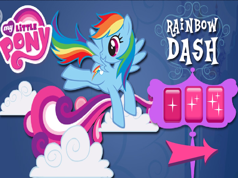 게임 Rainbow Dash의 클라우드 범프 온라인